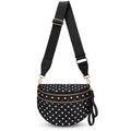 MoveFree Bum Bag- Black and White Polka Dot