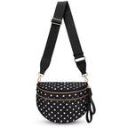 MoveFree Bum Bag- Black and White Polka Dot