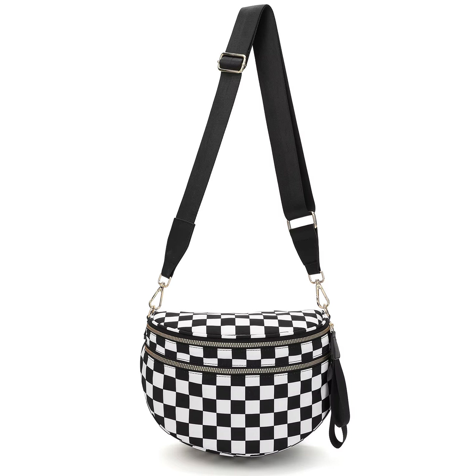 MoveFree Bum Bag- Black and White Checkered
