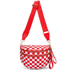 MoveFree Bum Bag- Red and White Checkered