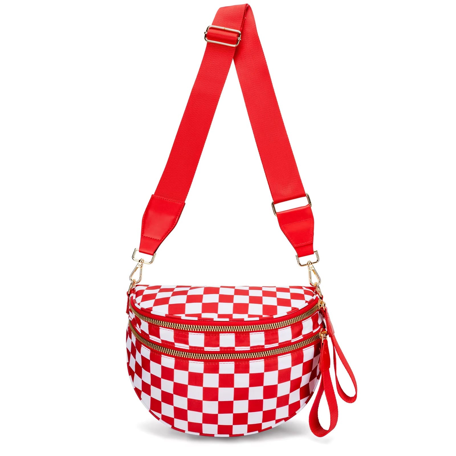 MoveFree Bum Bag- Red and White Checkered