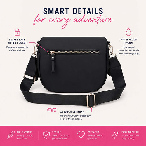 MoveFree Bum Bag- Black and White Checkered